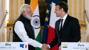 France and Indian leaders join forces to fight climate change.